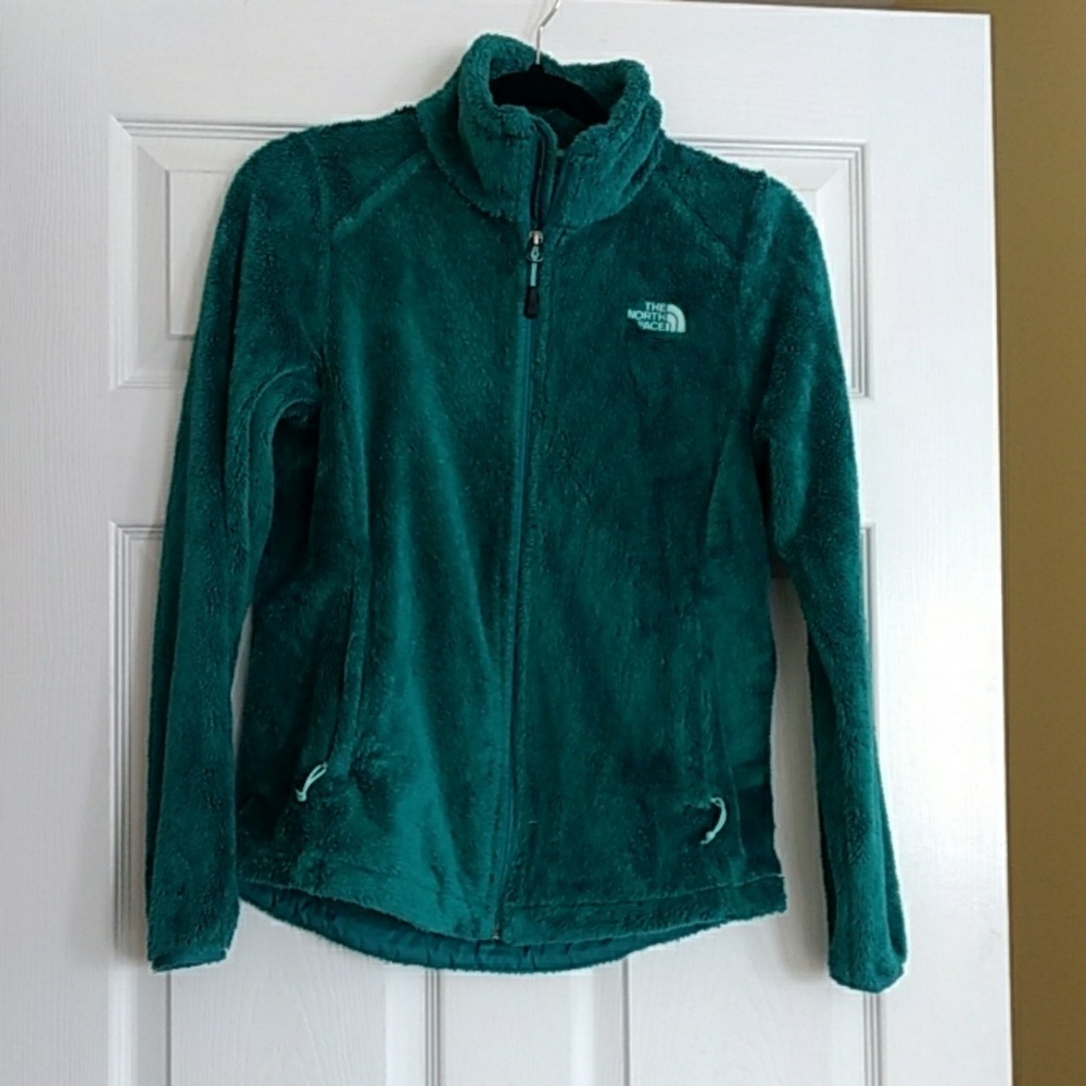 The North Face teal jacket